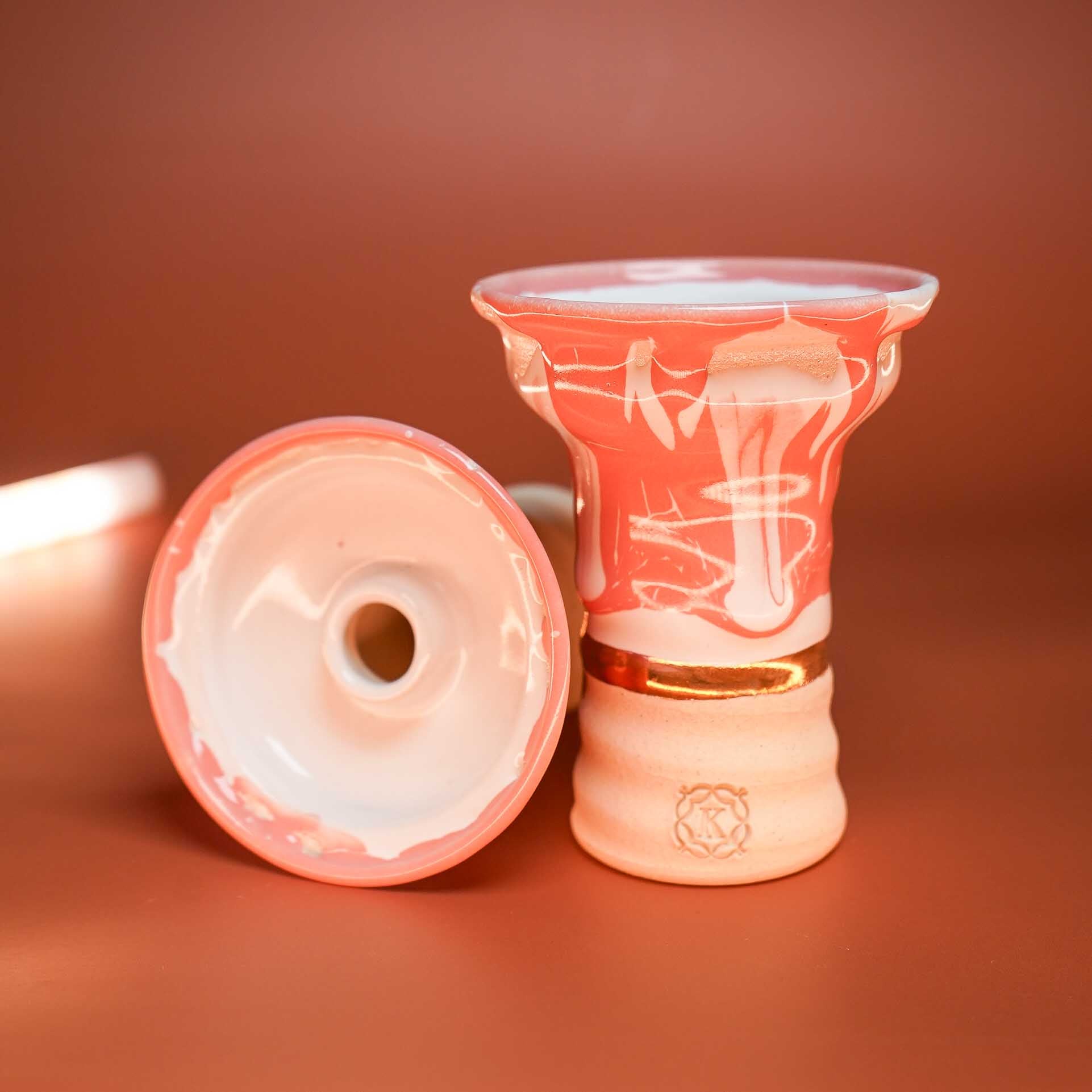 Alpaca + Kaloud Hookah Bowl (Pink & White 18K Gold Band)