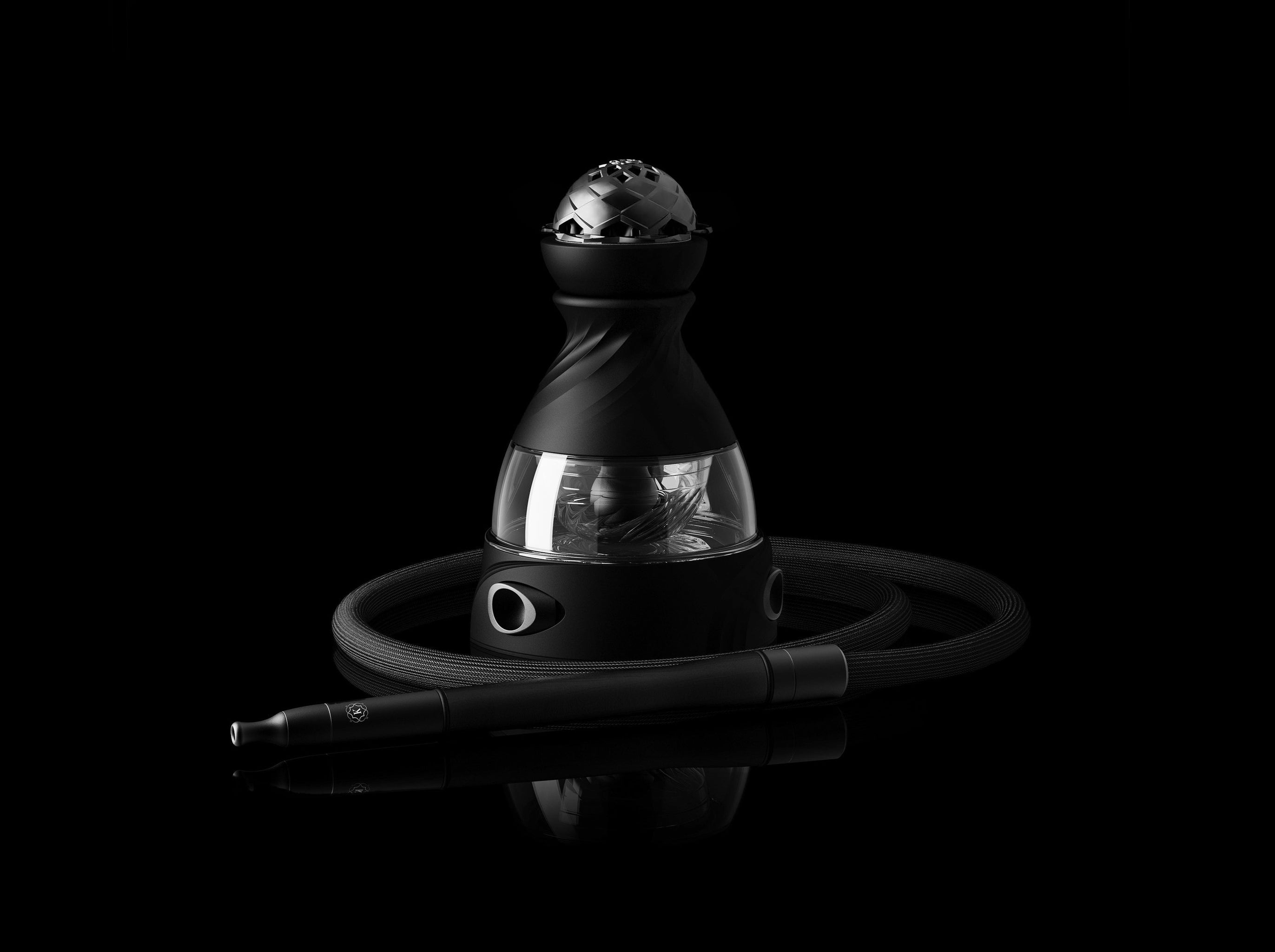 Krysalis® Calix™ Full Set in Black with Lotus II　シーシャセット